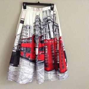 Pleated Satin Skirt London Scenes Dr Who Small